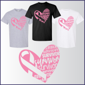 CANCER AWARENESS COTTON T-SHIRT APPAREL