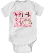 100% Cotton Easter Bodysuit.  Available in 4 sizes.