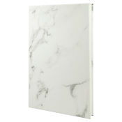 gft878 leatherette journal book white marble jds industries