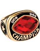 CHR32RD<BR>CHAMPIONSHIP RING<BR>RED GLASS GEM