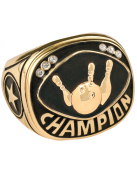 CHR23G<BR>CHAMPIONSHIP RING<BR>GOLD BOWLING