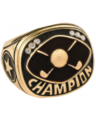 CHR26G<BR>CHAMPIONSHIP RING<BR>GOLD GOLF