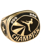 CHR27G<BR>CHAMPIONSHIP RING<BR>GOLD MARTIAL ARTS