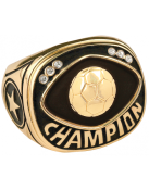 CHR28G<BR>CHAMPIONSHIP RING<BR>GOLD SOCCER