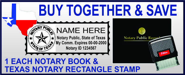 TEXAS NOTARY STAMP<BR>LOG BOOK