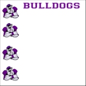 12" x 12" BULLDOG MASCOT PAPER PACK