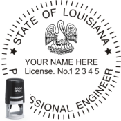 LOUISIANA ENGINEER SEAL<BR>SELF INKING STAMP  