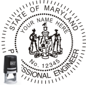 MARYLAND ENGINEER SEAL<BR>SELF INKING STAMP 