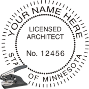 MINNESOTA ARCHITECTURAL  SEAL<BR>EMBOSSER SEAL 