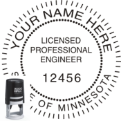 MINNESOTA ENGINEER SEAL<BR>SELF INKING STAMP 