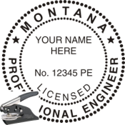 MONTANA ENGINEER SEAL <BR> EMBOSSER SEAL 