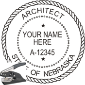 NEBRASKA ARCHITECTURAL  SEAL <BR> EMBOSSER SEAL 