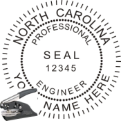 NORTH CAROLINA ENGINEER SEAL <BR> EMBOSSER SEAL