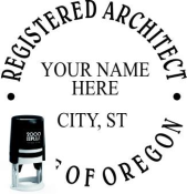 OREGON ARCHITECTURAL SEAL<BR>SELF INKING STAMP