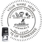 TENNESSEE ENGINEER SEAL <BR> SELF INKING STAMP <BR> 2" ROUND