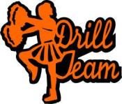 DRILL TEAM LASERCUT<BR>APPROX. 3 3/4" x 3 1/4"<BR>CUSTOMIZE YOUR TEAM COLORS
