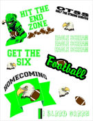 S2L20-22W53<BR>CANTON EAGLES<BR>FOOTBALL STICKERS