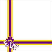 B7M9W28<BR>12" x 12" PAPER<BR>CUSTOMIZE WITH YOUR COLORS & INITIALS OR NUMBERS