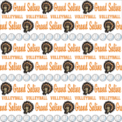 GRAND SALINE INDIANS<BR>VOLLEYBALL<BR>12"X12" PAPER