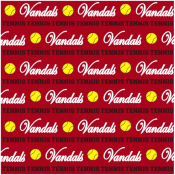 VANDALS TENNIS<BR>12" x 12" PAPER