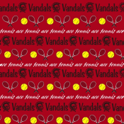 VANDALS TENNIS<BR>12" x 12" PAPER