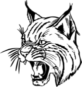 BOBCAT MASCOT STAMP<BR>WOOD MOUNT APPROX. 2"x2"