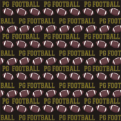 FOOTBALL<BR>12" x 12" PAPER<BR>CUSTOMIZE YOUR COLOR &<BR>WORDING