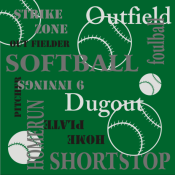 CUSTOM SOFTBALL PAPER<BR>CHOOSE YOUR BACKGROUND COLOR