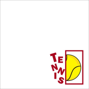 TENNIS BORDER<BR>12" x 12" PAPER<BR>CUSTOMIZE YOUR COLOR