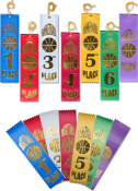 RIBBONS 1ST 2ND 3RD PLACE PARTICIPANT BASKETBALL