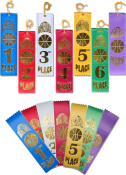 EV1-BSKT -BASKETBALL RIBBONS
25 PACK 
1ST PLACE TO 6TH PLACE - PARTICIPANT