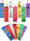 RIBBONS 1ST 2ND 3RD PLACE PARTICIPANT TRACK