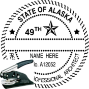 ALASKA ARCHITECTURAL  SEAL <BR> EMBOSSER SEAL