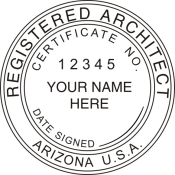 ARIZONA ARCHITECTURAL SEAL<BR>1 1/2" ROUND