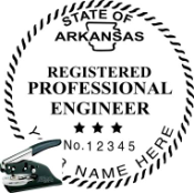 ARKANSAS ENGINEER SEAL<BR>EMBOSSER SEAL 