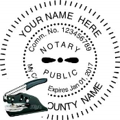 ARKANSAS NOTARY<BR>ROUND EMBOSSER SEAL 