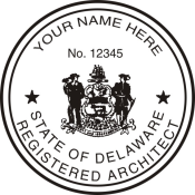DELAWARE Architectural Seal available in stamp, embosser and digital.  We also have all the accessories for seals.