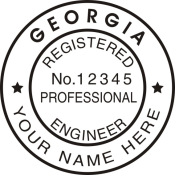 GEORGIA Engineer Seal available in stamp, embosser and digital.  We also have all the accessories for seals.