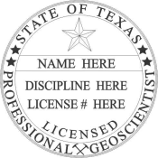 Texas Geoscientist Seal