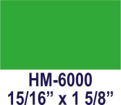 Item# HM-6000<br>15/16"x1 5/8"<br>Heavy Duty Metal<br>Self Inking Stamp