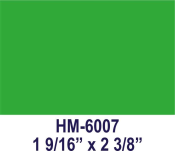 Item# HM-6007<br>1 9/16" x 2 3/8"<br>Heavy Duty Metal<br>Self Inking Stamp