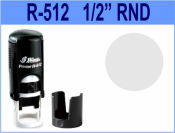 Quality Self Inking Stamp with 1/2" Round custom design plate.  Great for inspection stamp needs.