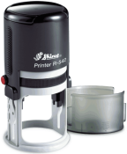 R-542<BR>1 5/8" Round<BR>Self Inking Device<br>Black Device