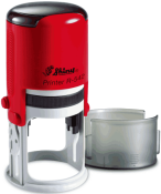 R-542<BR>1 5/8" Round<BR>Self Inking Device<br>Red Device