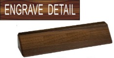 SUPPLIER PART ID<BR>WWED8<BR>2" x 8" WALNUT PLATE WITH WOODEN DESK WEDGE