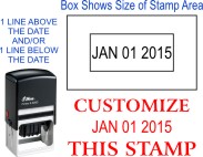 Quality Self Inking Stamp with 7/8" x 2 3/8" custom design plate.  
Shiny Brand is our signature product line.  We also carry Cosco 2000 Plus, Trodat, Ideal and Millennium devices.  
This stamp size includes
Shiny S-844 (S844)
Cosco 2000 Plus P-40 (P4