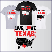 TEXAS TEE T-SHIRT APPAREL