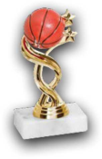 COMPLETED BASKETBALL TROPHY